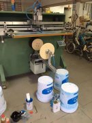 柳州大铁桶转盘丝印机厂家全自动丝印机